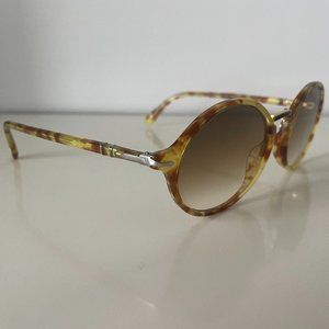 Persol Typewriter Evolution Sunglasses Tortoise Yellow w/Clear Gradient